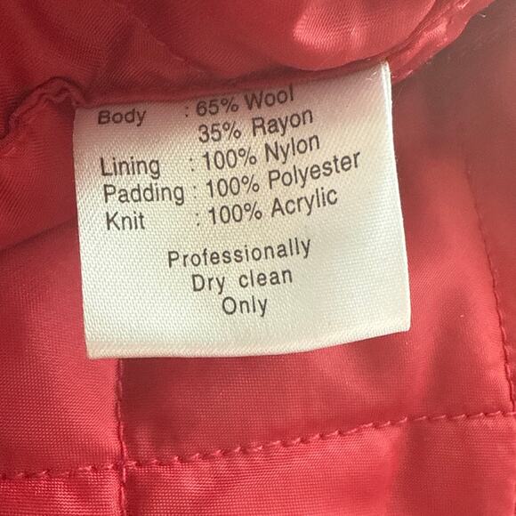 American Girl AG Embroidered Varsity Heavyweight Coat Black Gray Size Medium - Picture 9 of 9